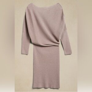 Banana Republic Coletta Off-Shoulder Long Sleeve Sweater Dress Size XXL NWT